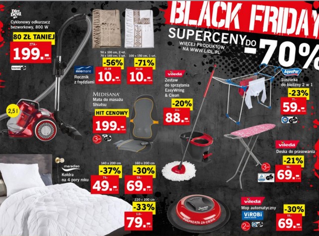 Black Friday 2017 w Lidlu. Czarny Piątek w Lidlu: co kupimy w promocji? [GAZETKA BLACK FRIDAY LIDL]