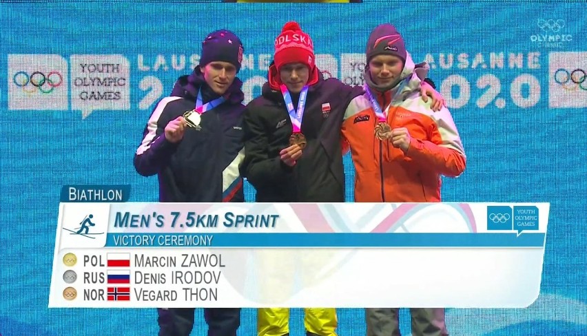 Marcin Zawół z MKS Karkonosze Biathlon zdobył złoty medal na Igrzyskach! [ZDJĘCIA/FILM]