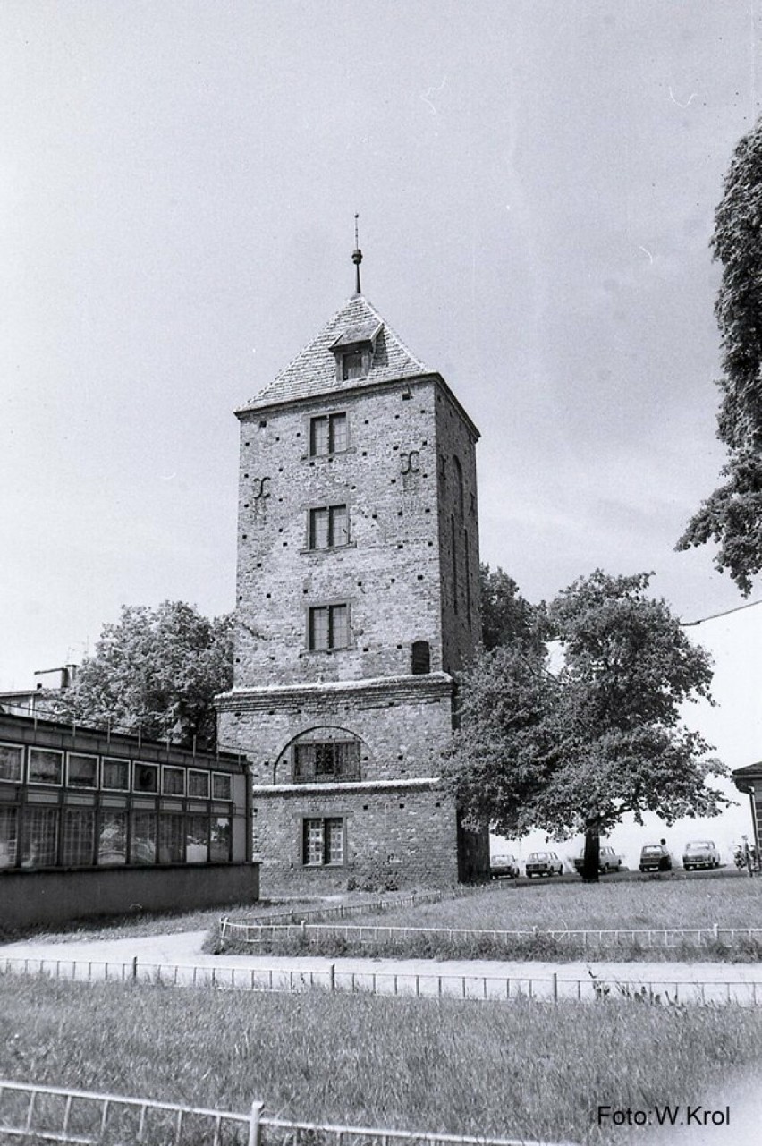 Muzealna wieża św. Mikołaja, z lewej pawilon pralni...