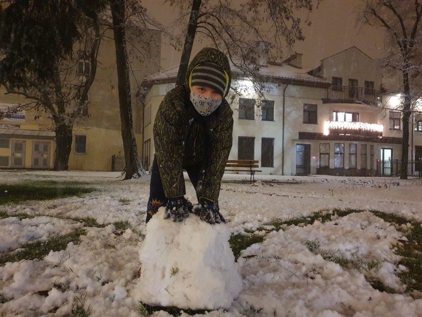 Śnieg w Piotrkowie, styczeń 2021