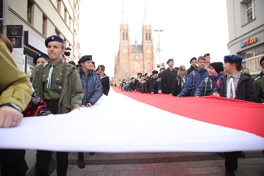 Obchody święta niepodległości w Rybniku przebiegały według...