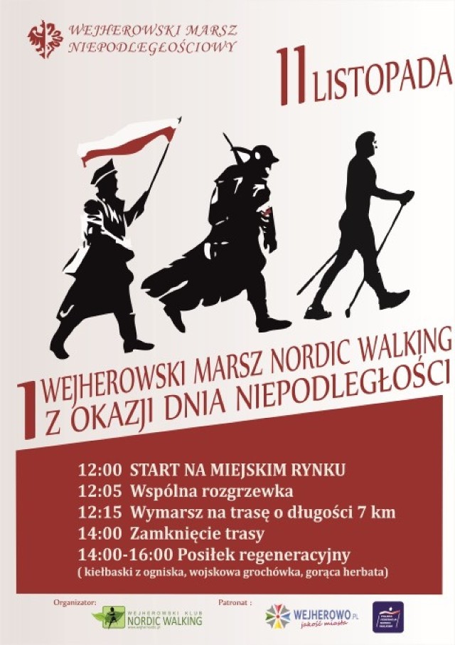 Marsz nordic walking w wejherowie