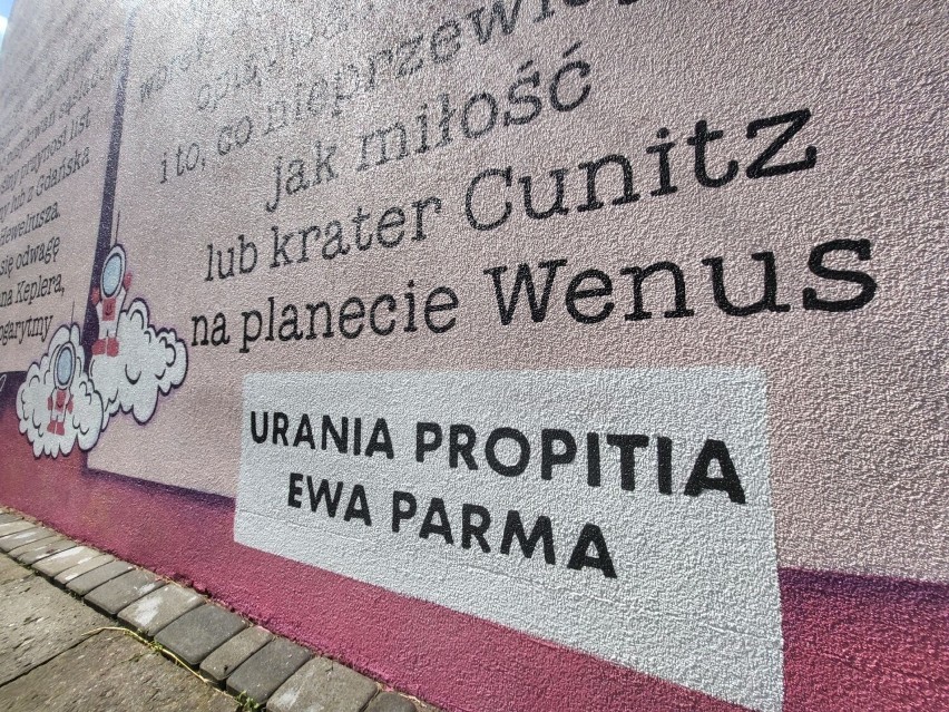 Mural ze śląską astronomką Marią Cunitz można podziwiać w...