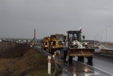 Korki na DK1 pod Częstochową. Protestujący wyjechali ciężkim sprzętem ZDJĘCIA, WIDEO