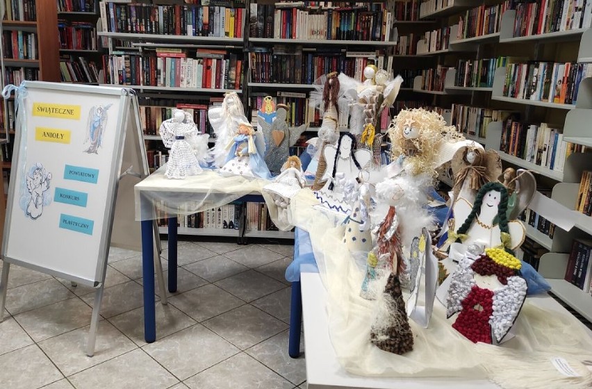 Świąteczne Anioły. Konkurs Powiatowej Biblioteki Publicznej w Poddębicach rozstrzygnięty. Zobacz nagrodzone prace ZDJĘCIA