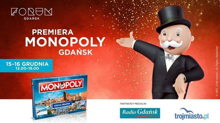 Kup sobie Forum Gdańsk albo ECS, czyli nowa edycja Monopoly Gdańsk. W weekend oficjalna premiera gry. Z tej okazji będzie wiele atrakcji!
