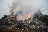 Duży pożar w powiecie mogileńskim. Pali się składowisko odpadów