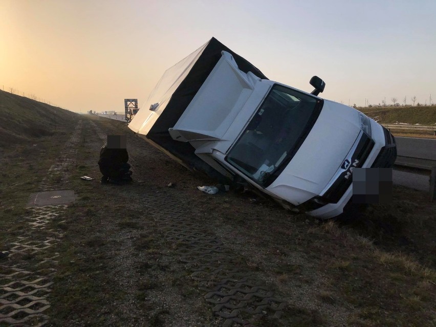 Wypadek na autostradzie A1 w gminie Włocławek