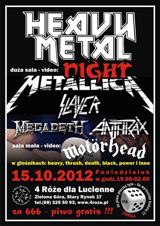 Heavy Metal Night - piekielnie muzyczny wieczór