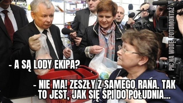 Lody Ekipa powodem sklepowych bitew. Jak widzą to internauci?

Zobacz kolejne memy. Przesuwaj zdjęcia w prawo - naciśnij strzałkę lub przycisk NASTĘPNE
