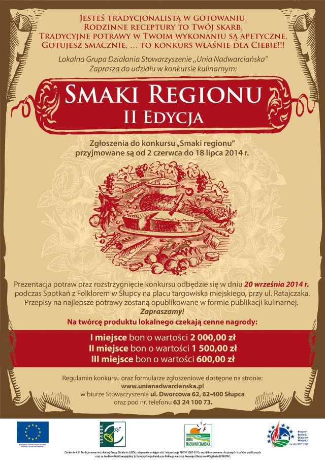 II edycja konkursu "Smaki Regionu"