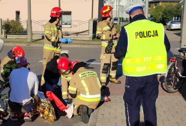 Potrącenie rowerzystki w Lublińcu. Policja apeluje o ostrożność na drodze