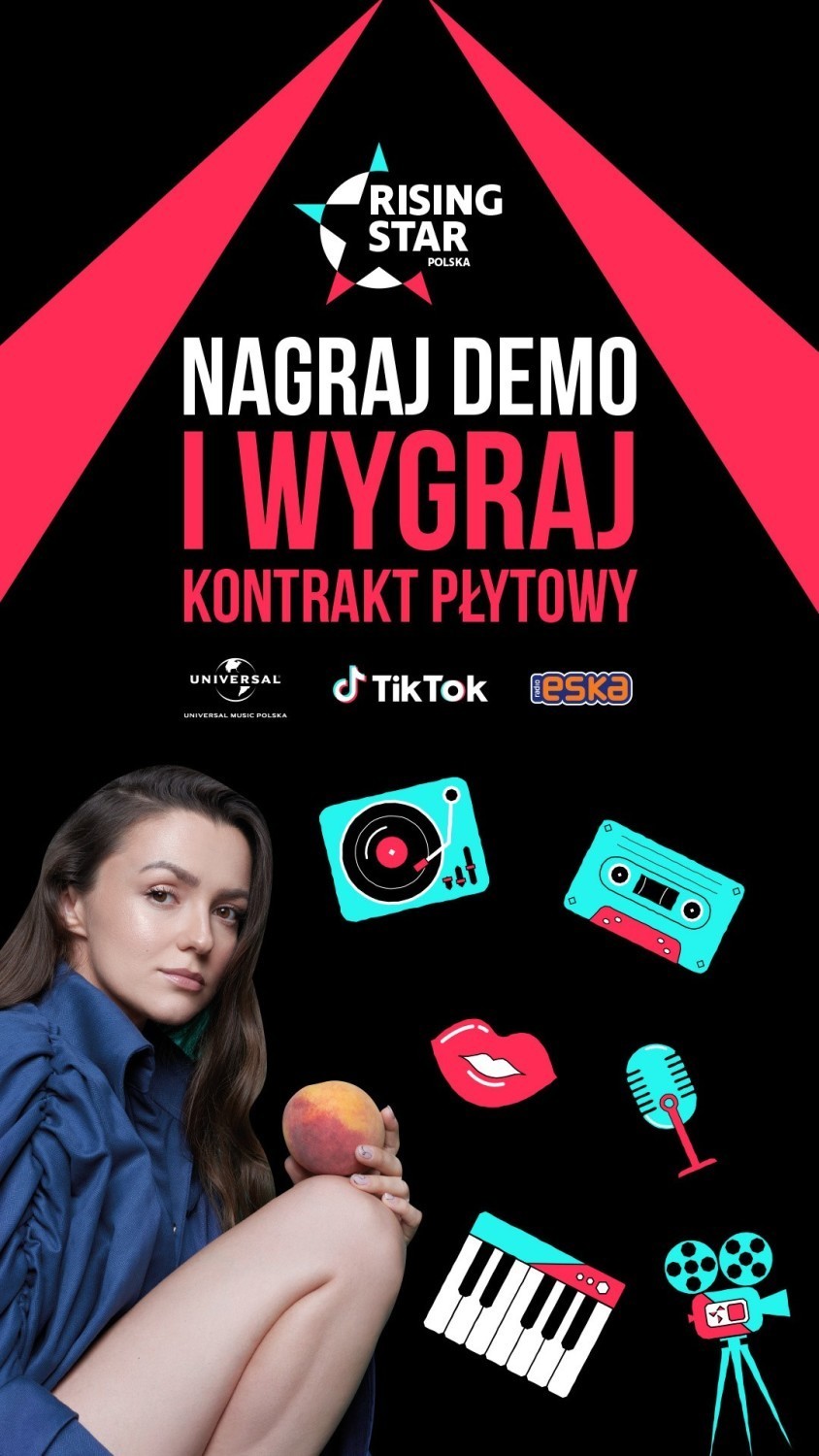 TikTok i Universal Music Polska zapraszają na wielki konkurs „Rising Star”. Nagraj demo i umieść na swoim TikToku [#risingstarpolska]