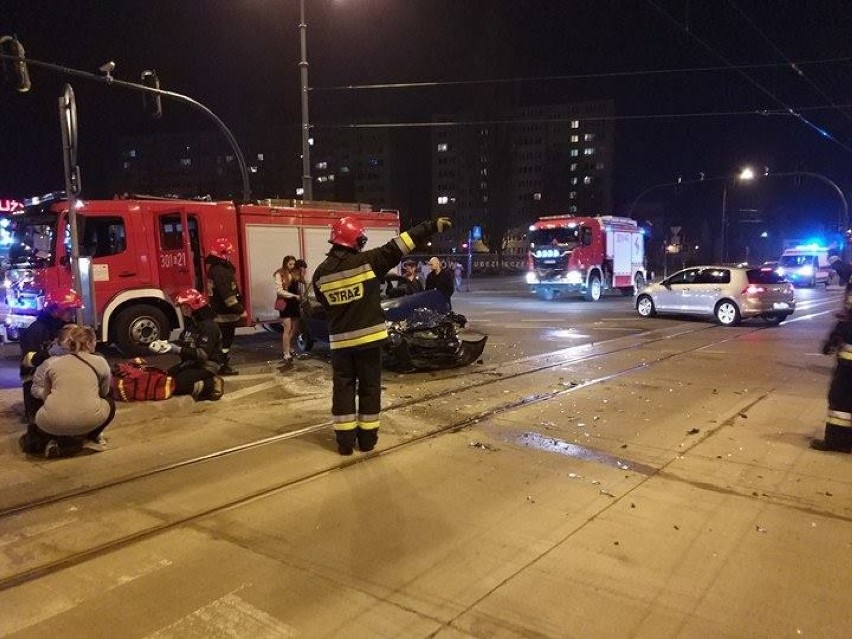 Wypadek na Łagiewnickiej w Łodzi