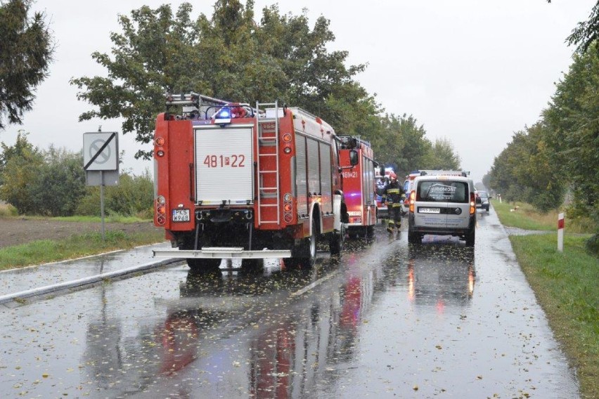 Grożny wypadek na drodze między Kościanem a Nowym Luboszem