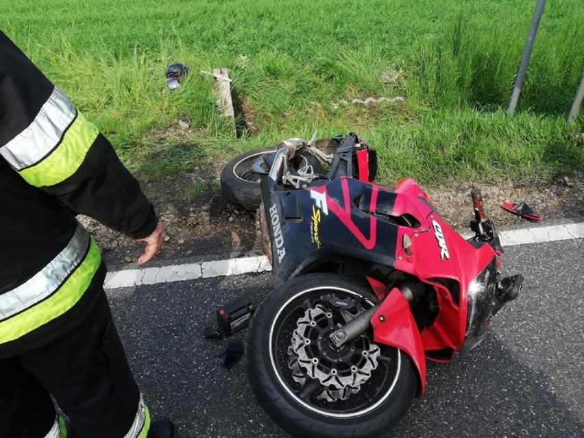 Wypadek na DK 11 w Glinicy 17.05.2019.