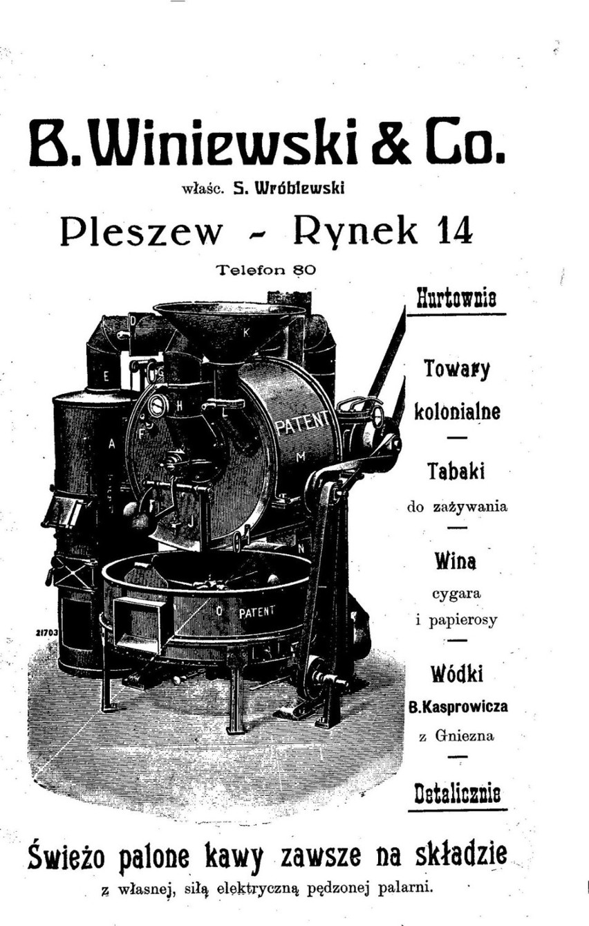 KAPITALNE pleszewskie ogłoszenia handlowe sprzed lat