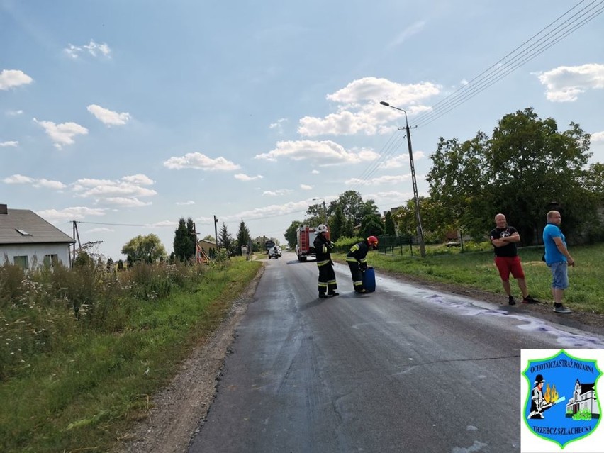 Powiat chełmiński - dwa wypadki z udziałem motocyklistów. Jeden jechał bez kasku! Mamy zdjęcia