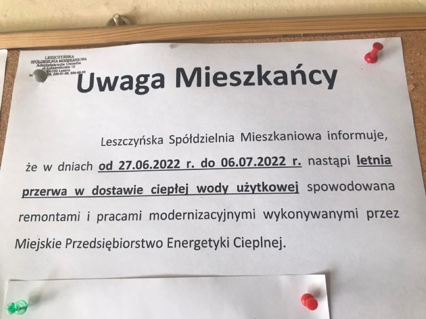 Ciepła woda znów wróciła do kranów klientów MPEC w Lesznie 