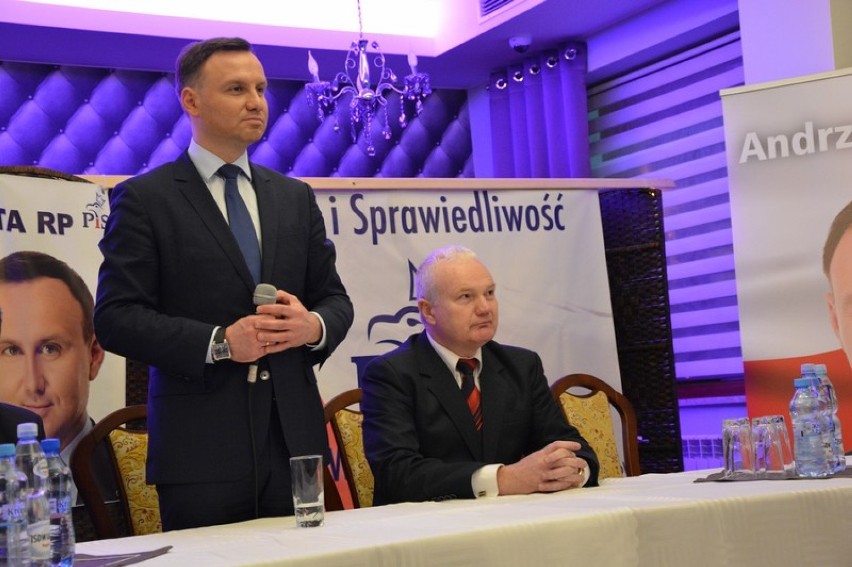 Andrzej Duda, kandydat na prezydenta RP w Poddębicach