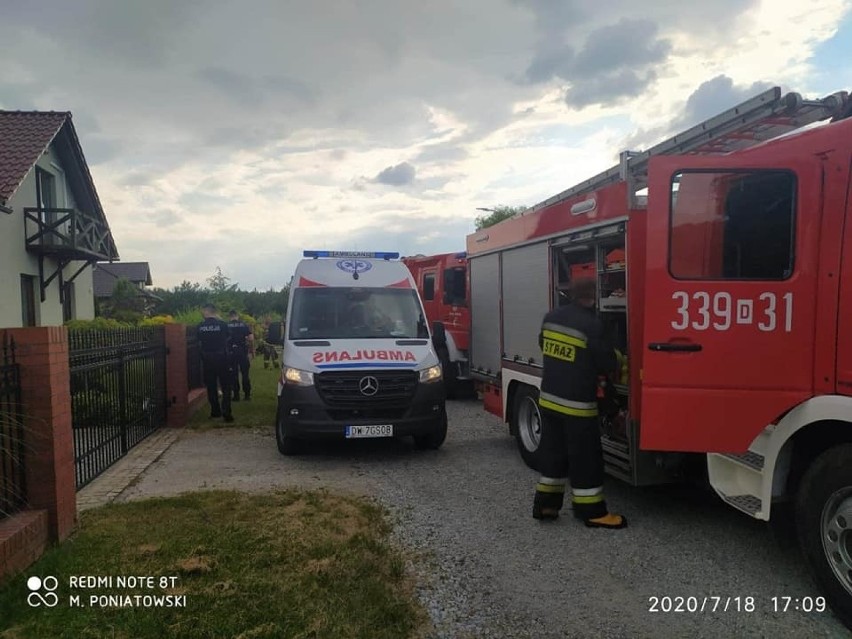 Wypadek w Kotowicach w gminie Długołęka