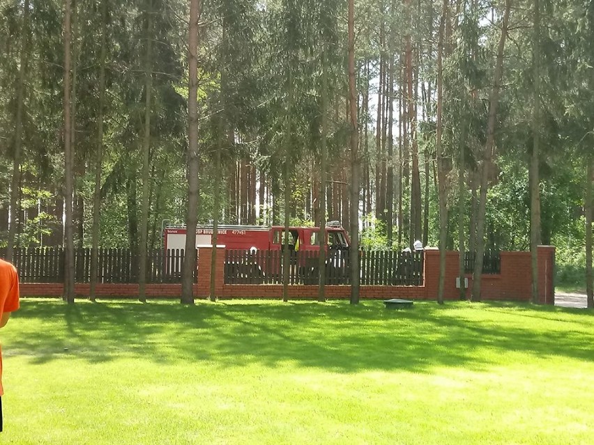 Pożar w domu weselnym w Stefanowie w gminie Poświętne [ZDJĘCIA]