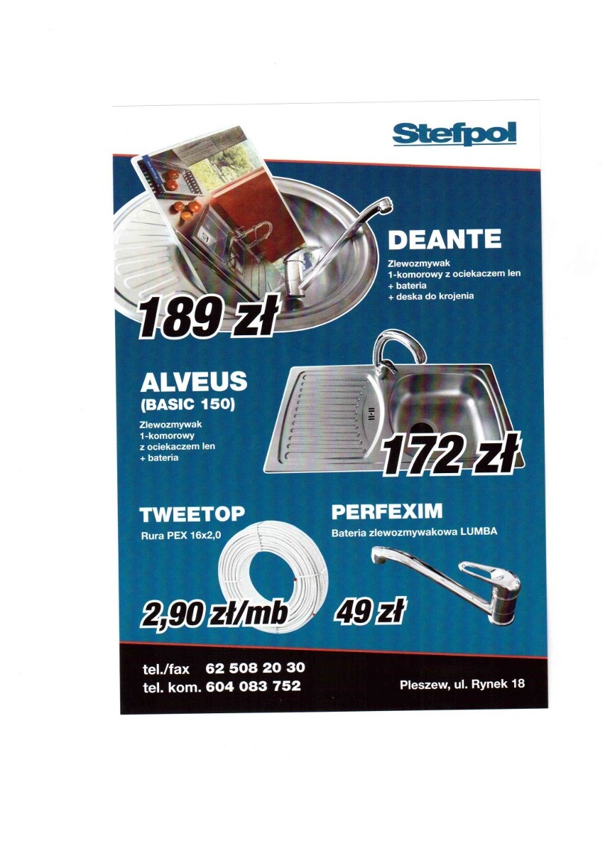 STEFPOL Pleszew - technika grzewcza - art. sanitarne - wentylacja - klimatyzacja