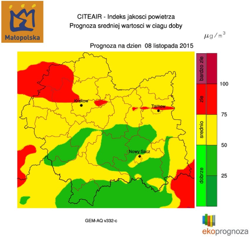 Smog w Krakowie. W niedzielę poprawa stanu powietrza