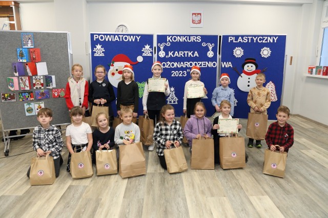 Znamy zwycięzców w powiatowym konkursie na kartkę bożonarodzeniową.