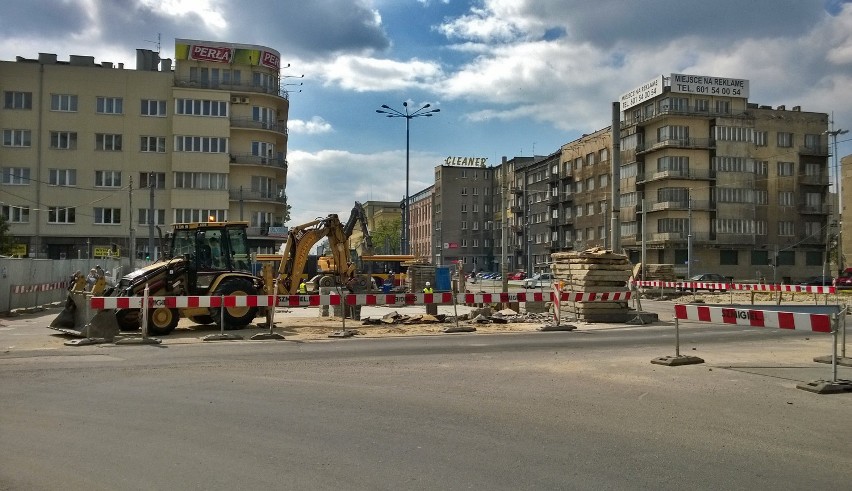 Trwa modernizacja trasy W-Z w centrum Łodzi