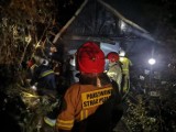 Nocny pożar. Strażacy z Goleniowa i okolic znów w akcji