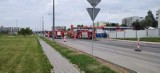 Uszkodzona rura z gazem na alei Szajnowicza-Iwanowa w Kielcach. Akcja straży pożarnej. Zobacz zdjęcia 