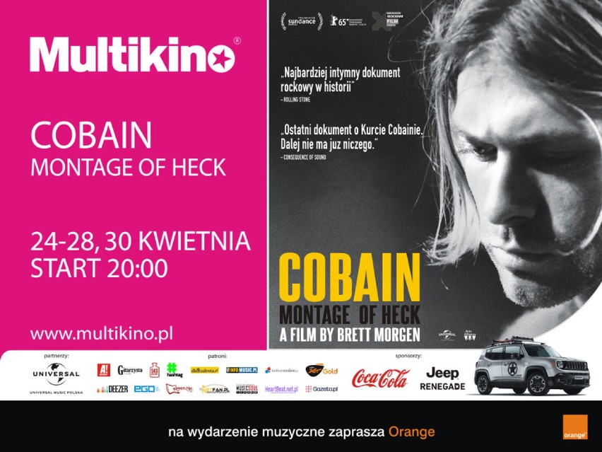Poznaj Kurta Cobaina. Zobacz unikatowy film o życiu...