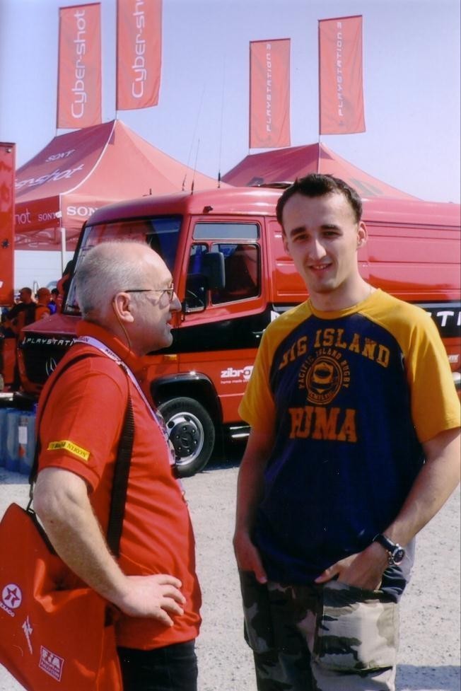 Jerzy Mazur i Robert Kubica