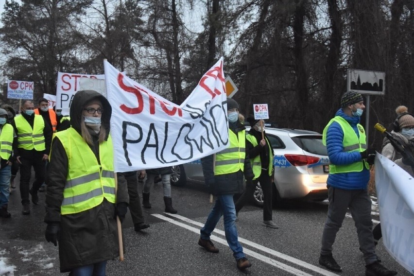 Pierwszy protest przeciwko CPK odbył się zimą