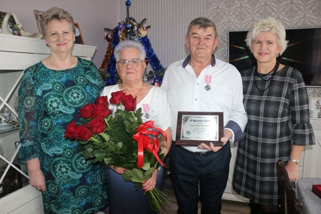 Ewa i Piotr Narewscy z Sadlinek przeżyli wspólnie 50 lat