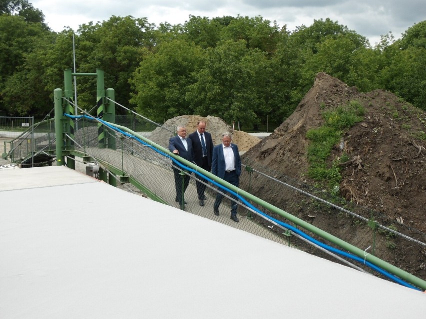 Budowa mostu nad Sanem pomiędzy gminami Orły i Stubno.