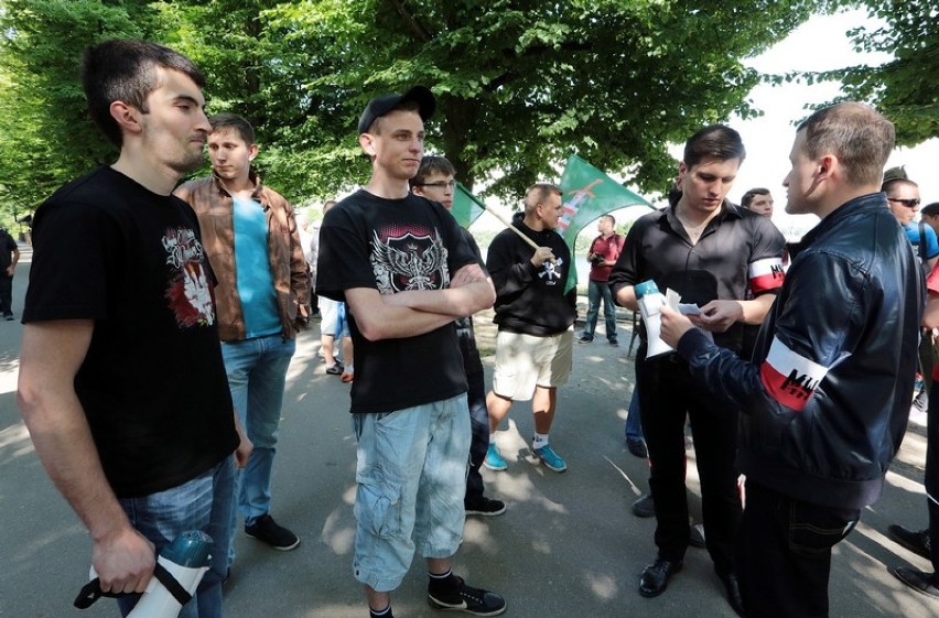 Manifestacja przeciwrządowa w Szczecinie