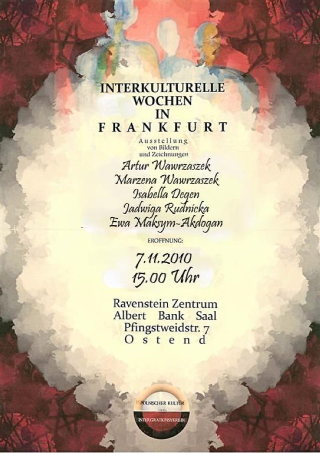Plakat - Integracyjne Tygodnie Kultury we Frankfurcie. Fot. Edward Wawrzaszek