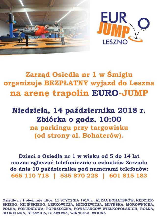 Bezpłatny wyjazd do Euro-Jump w Lesznie
