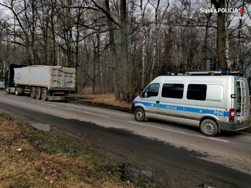 Zabrzańska policja zatrzymała kierowcę ciężarówki, który...