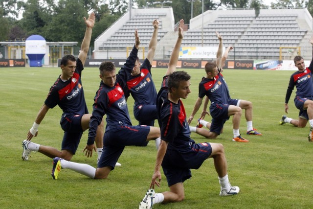 Reprezentacja Polski będzie trenować w Legnicy- trening reprezentacji z 2011 roku.
