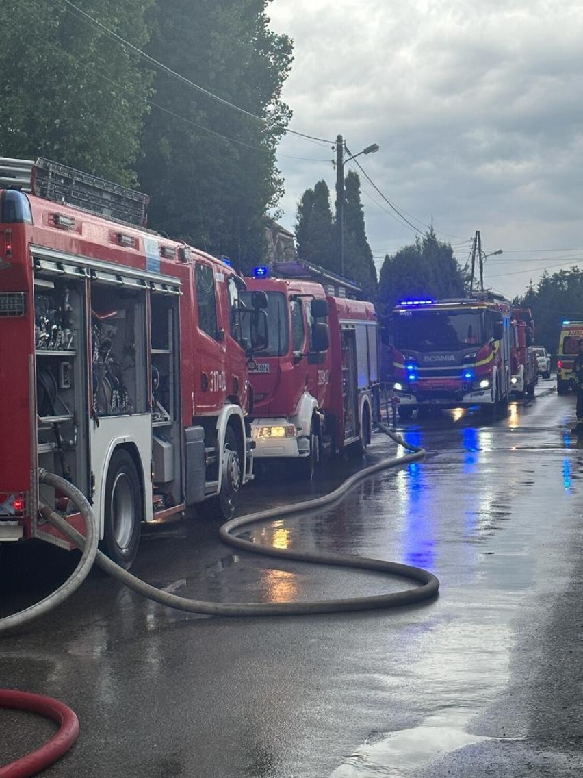 Pożar przedszkola w Warszawie
