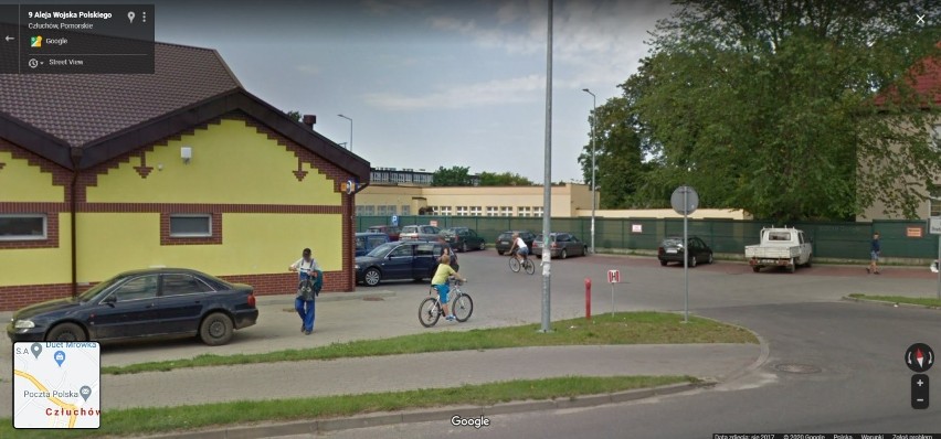 Przyłapani na ulicach Człuchowa! Mieszkańcy uchwyceni przez Google Street View