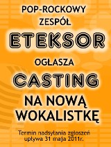 Casting na wokalistkę zespołu Eteksor [wideo]