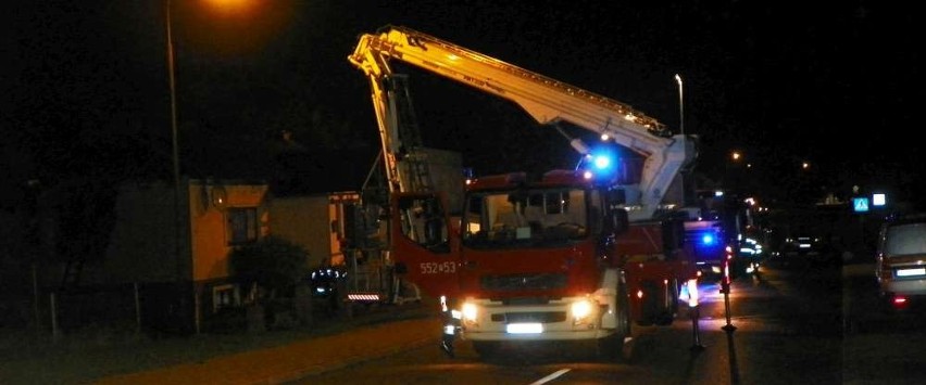 Pożar domu na ul. Trzcianeckiej w Pile