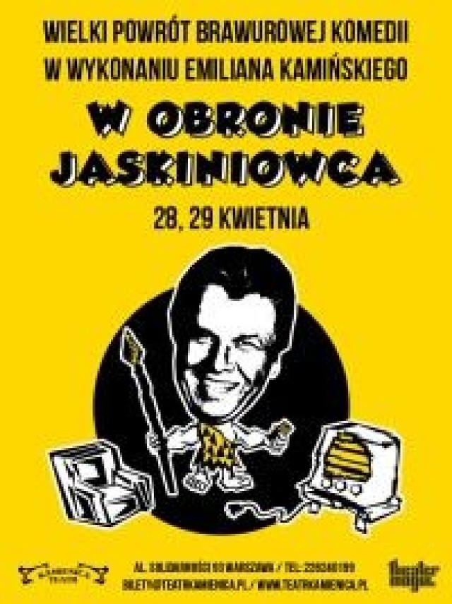 W obronie jaskiniowca w Teatrze Kamienica. Wygraj zaproszenia na dziś wieczór! [szybki konkurs]