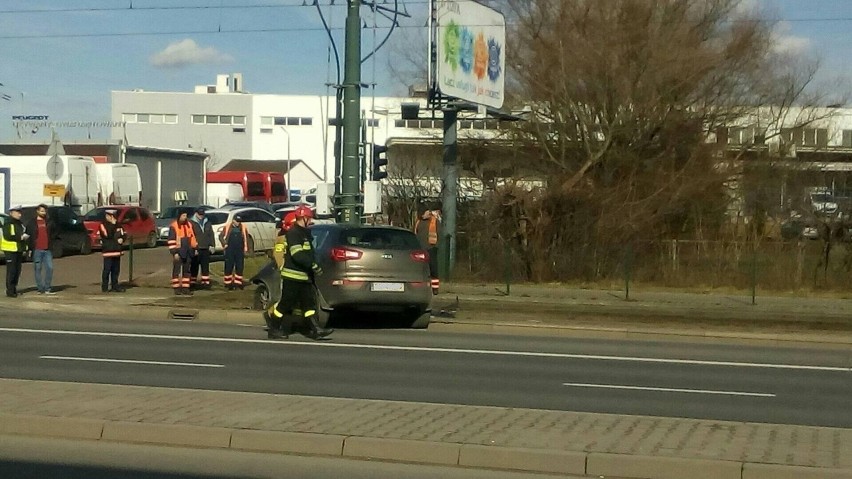 Wypadek na Grota-Roweckiego w Krakowie