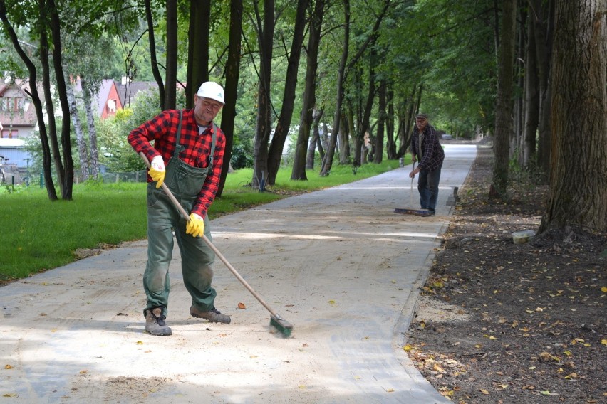 Trwają także prace nad ukończeniem skate parku, który...