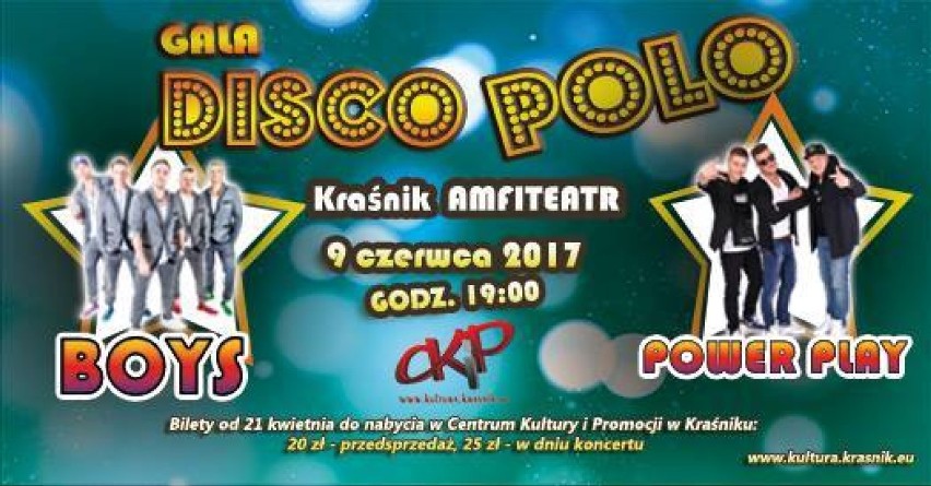 Gala disco polo w Kraśniku: Wystąpi zespół Boys i Power Play